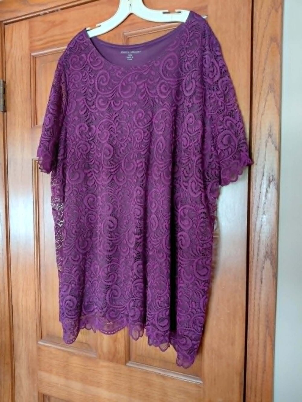 Jessica London Stretch Lace Tunic